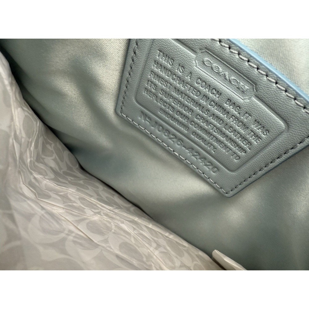 NWT Coach Brown Coated Canvas Leah‎ Op Art Swingpack 42420 S - Picture 11 of 13